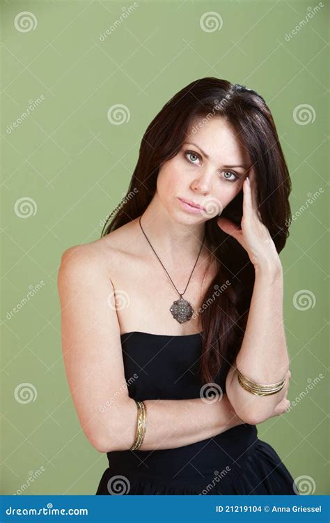 Young Woman With Pms Stock Photo Image Of Disturbed 21219104