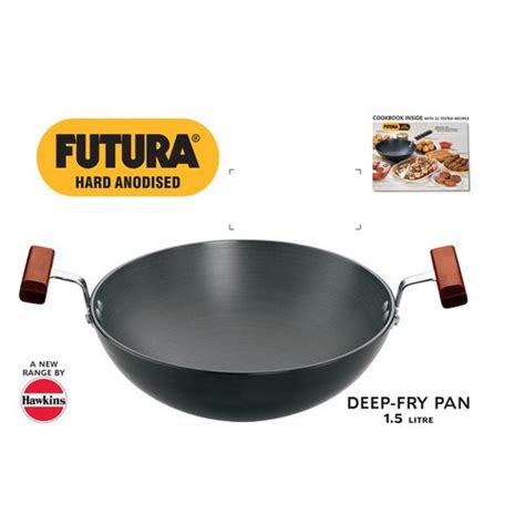 Buy Hawkins Futura Deep Fry Pan Hard Anodised 15 Ltr Online At Best