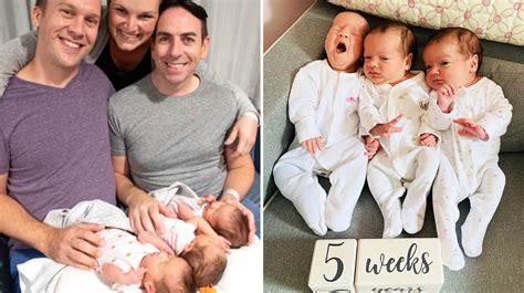 Surrogate Gives Birth To Rare Triplets For Two Grateful Dads