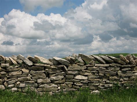 This wall is very substantial in weight; stacked stone fence | Dry stone wall, Stone fence, Dry stone
