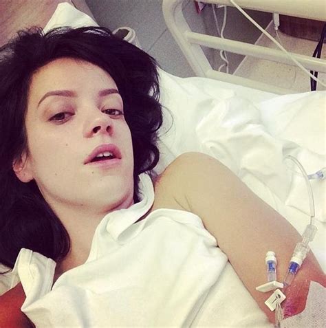 Lily Allen Shares Photo From Hospital Following Projectile Vomiting
