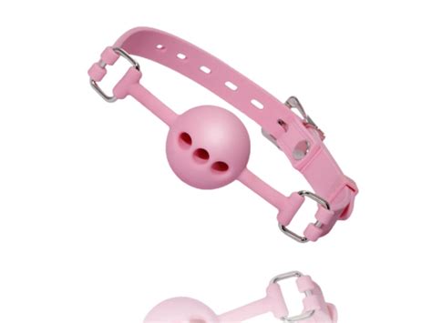 Pink Ball Gag Velvety Soft Pink Silicone Ball Gag Etsy