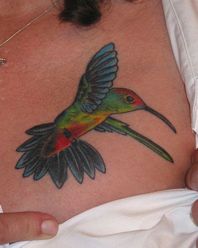 Jack Tatoo Desaign Colorful Hummingbird Tattoos Design