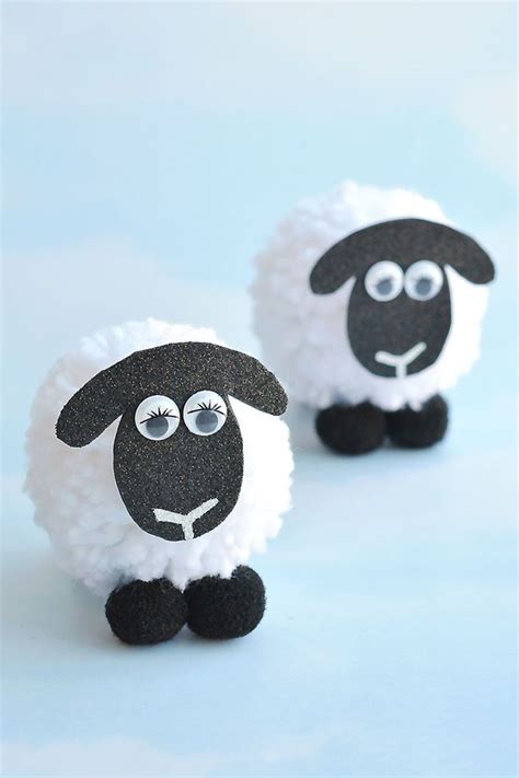 How To Make Pom Pom Sheep Sheep Crafts Animal Crafts For Kids