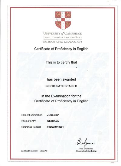 Certificado Em Ingles