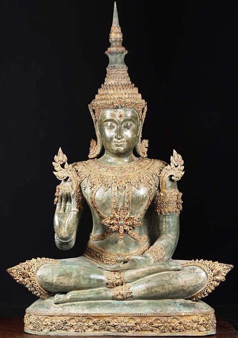 Thai Royal Abhaya Mudra Buddha Statue 52 82t9 Hindu Gods And Buddha