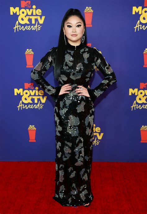 Lana Condor Wears Sequined Dress To The 2021 Mtv Movie And Tv Awards