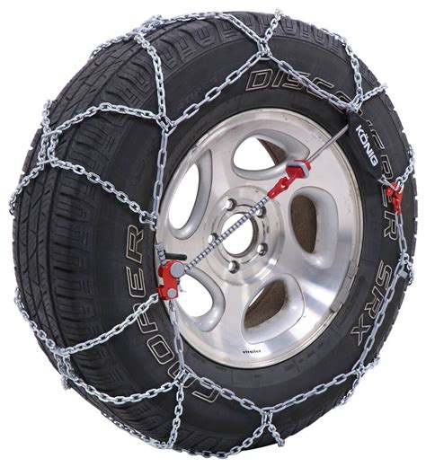 Konig Self Tensioning Snow Tire Chains Diamond Pattern D Link