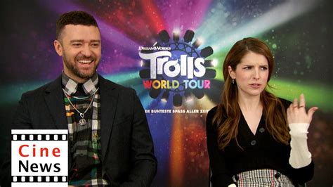 trolls world tour interview justin timberlake and anna kendrick youtube