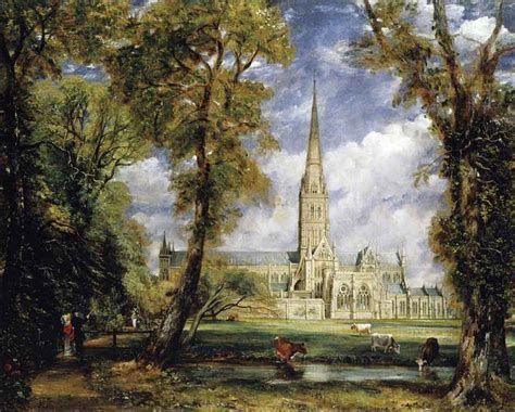 Salisbury Cathedral From The Bishops Garden By John Constable Print Or