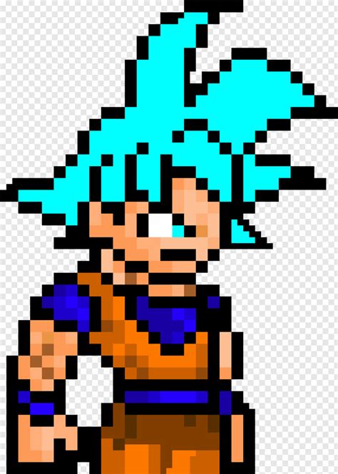 Super Saiyan God Goku Ultra Instinct Mastered Pixel Art Png Download