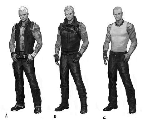 Cyberpunk Character Infamous Video Game Character Design Male