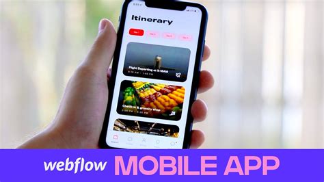How To Develop A Mobile Web App In Webflow Youtube