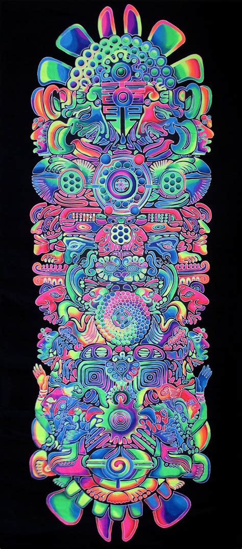 Giant Uv Banner Totem Uv Giant Banners Space Tribe Trippy