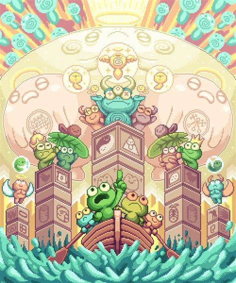 Does Anybody Know The Original Artist Of This Beautiful Pixel Work I Found It On Facebook And I