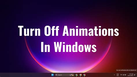 How To Turn Off Animations In Windows 10 Youtube