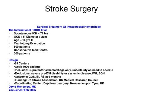 Ppt Management Of Stroke Powerpoint Presentation Free Download Id