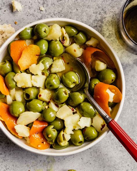 Easy Citrusy Marinated Olives And Manchego — Zestful Kitchen