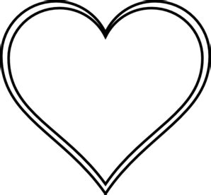 Family love heart line art symbol logo. Line Drawing Heart - ClipArt Best