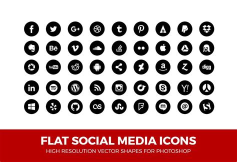 Simple Social Media Icons Circle Pck Social Media Icons Media Icon Icon