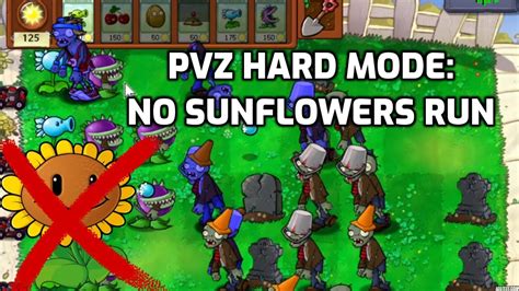 Pvz Hard Modewithout Sunflowers Youtube