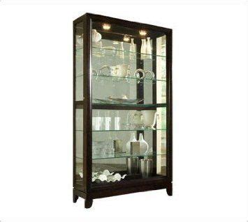 This is a beautiful vertical cabinet with tempered glass door, shelves and sides. Pulaski Two Way Sliding Door Curio Cabinet Chocolate ...