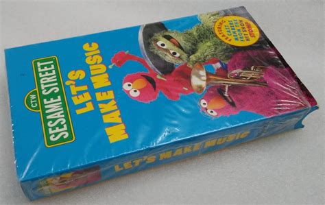 Vhs Sesame Street Lets Make Music Vhs 2000 Slipsleeve Vhs Tapes