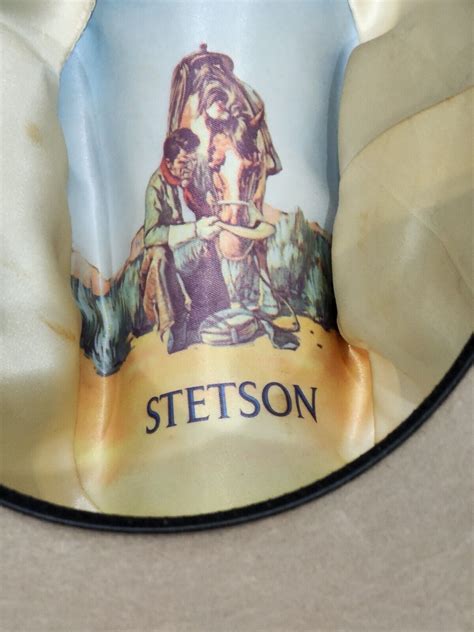 Vintage John B Stetson 4x Beaver Cowboy Hat Tan 6 78 Vtg Ebay