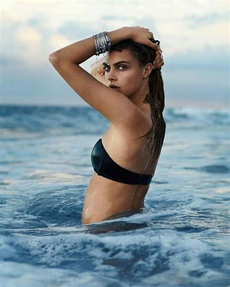 Cara Delevingne Displays Her Incredible Figure In A Racy Black Bikini As She Poses For Sizzling