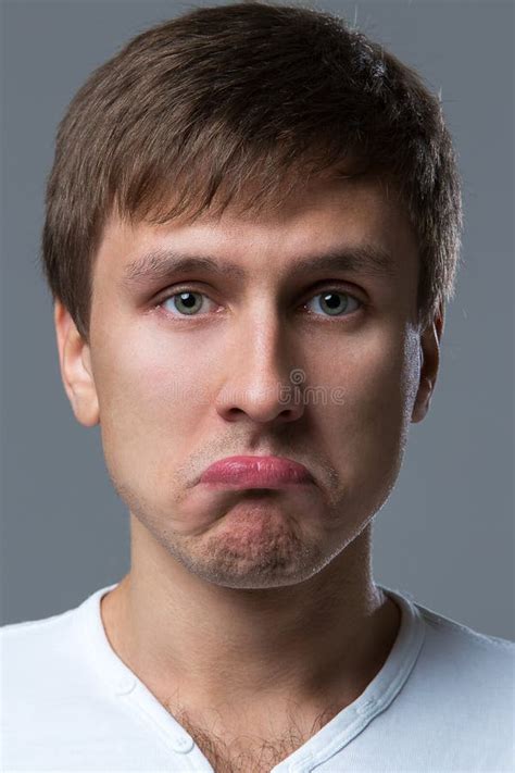 Big Head Guy Makes Crazy Face Emotions Stock Photo Image Of Modern