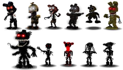 Fnaf World Tjocr Animatronics By Shadowbonnie76 On Deviantart