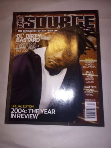 The Source Magazine December 2004 Ol Dirty Bastard Death Tribute Issue