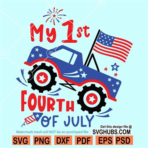 My first 4th of July svg, kids 4th of July svg, 4th Of July svg - Svg Hubs