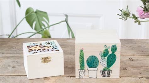 Decorating two products, you will save. DIY : Decorate your wooden boxes by Søstrene Grene - YouTube