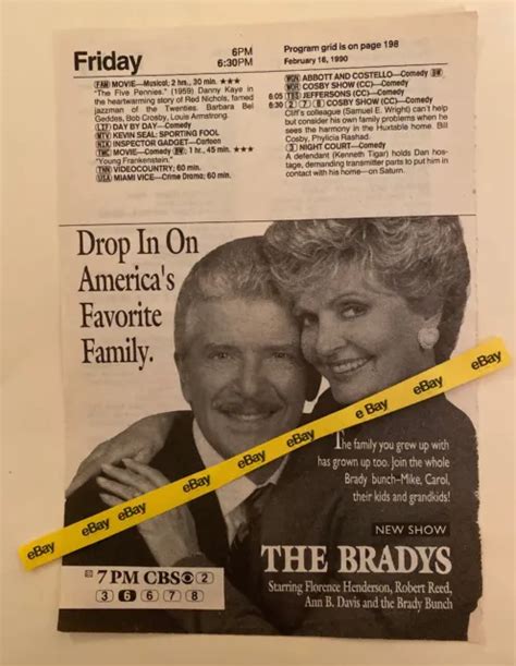 The Brady Bunch The Bradys Florence Henderson 1990 Tv Guide