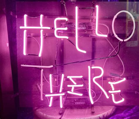 Pink Thing Of The Day Hello There Neon Sign From Batman Returns