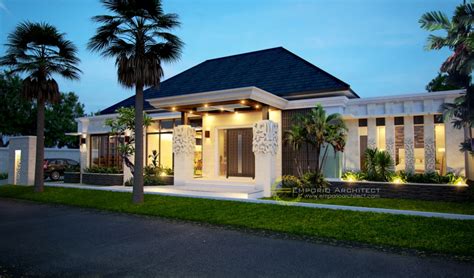 Memiliki banyak jendela di lantai 2 membuat rumah ini semakin menarik. Desain Rumah Mewah 1 dan 2 Lantai Style Villa Bali Modern ...
