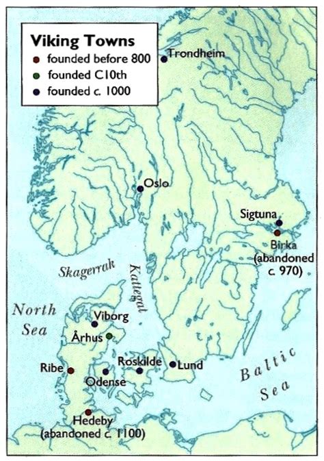 Map Of Scandinavia During Viking Age