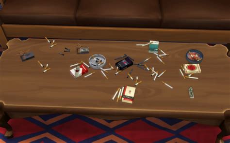 Smoking Clutter Sims Sims Mods Sims 4 Mods