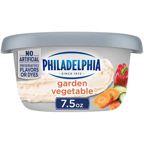 Philadelphia Garden Vegetable Cream Cheese Spread 75 Oz Tub Home