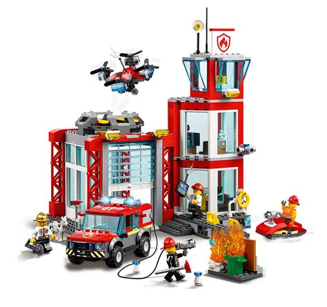 Lego City Fire Station Toy At Mighty Ape Nz