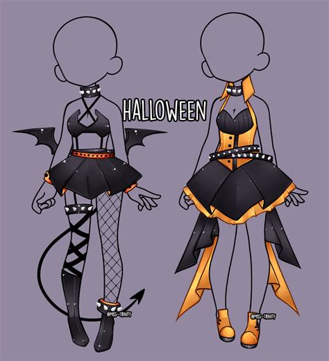 Halloween Outfit Adopt Close By Miss Trinity On Deviantart Drawing