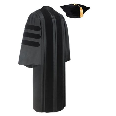 Deluxe Doctoral Academic Tam And Gown Package Graduation Gown Doctoral
