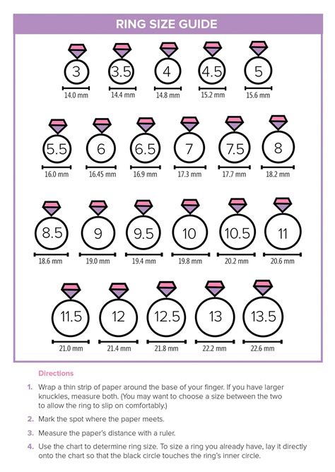 This Printable Ring Size Guide Will Help You Find The Right Size For