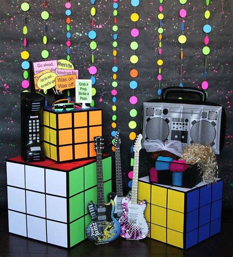 80s Birthday Party Ideas Photo 1 Of 15 Catch My Party 80 S Theme Party 90s Party Ideas 80s