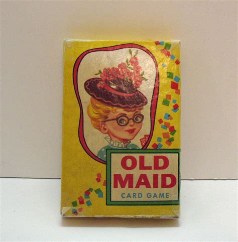Setting up if using a standard 52 card deck remove one queen. Vintage Old Maid Card Game 1950s Good Condition from ...