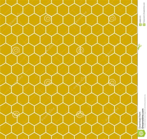 Seamless Hexagonal Background Stock Vector Illustration Of Honey