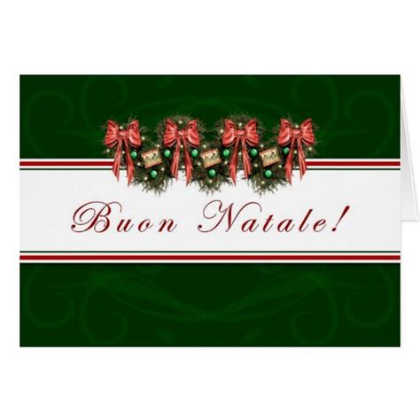 Buon Natale Italian Merry Christmas Greeting Card Zazzle