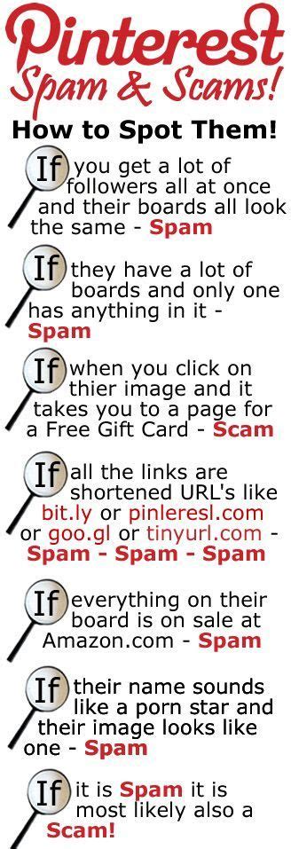 How To Identify Spam On Pinterest The Spammers Started To Come Out Again Look Out