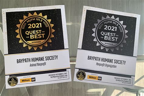 baypath recognized in 101 3 myfm s quest for the best baypath humane society of hopkinton